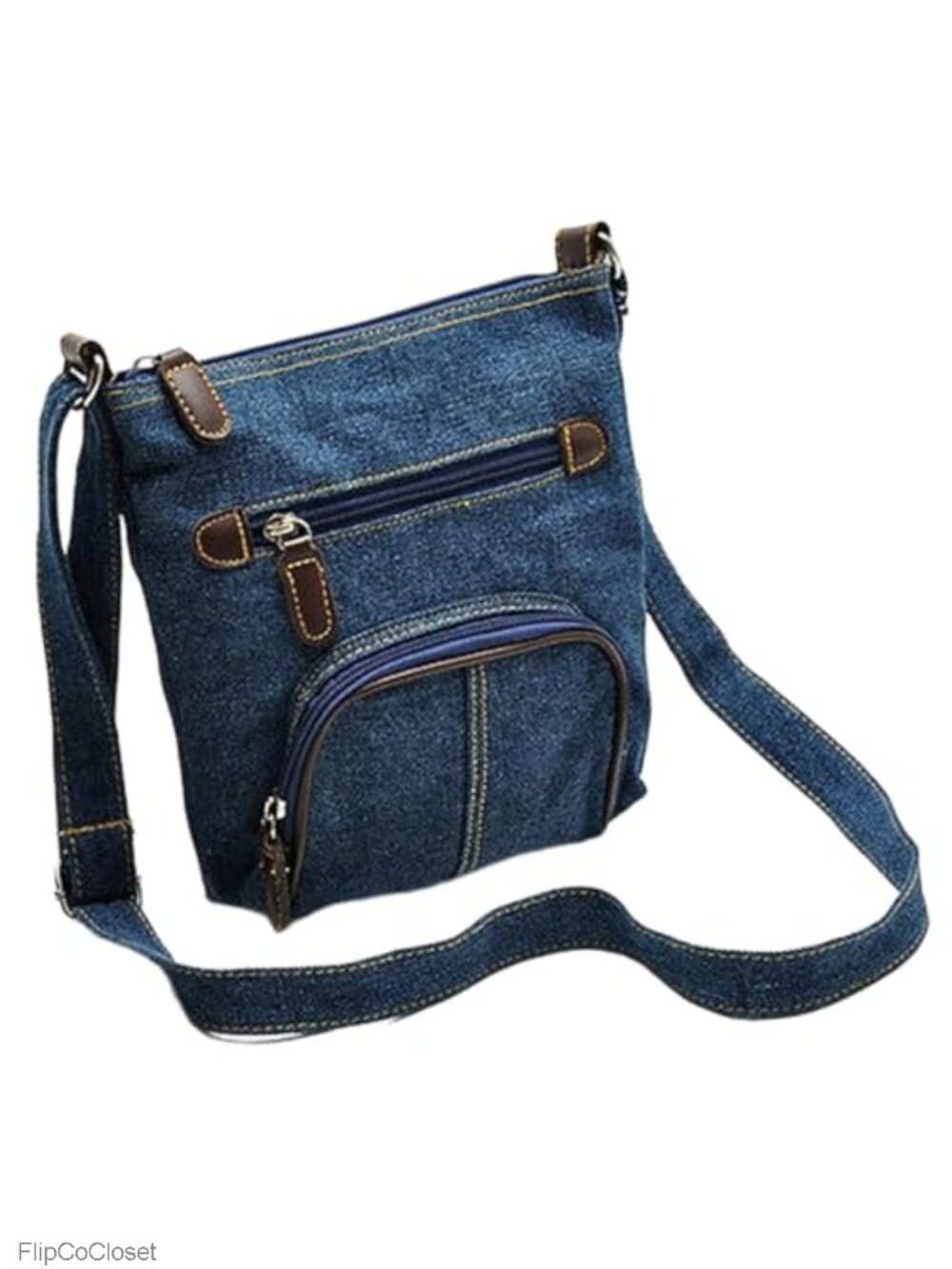 Denim Crossbody Bag for Women Boho Jean Shoulder Purse